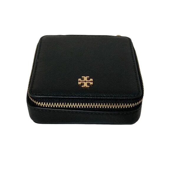 TORY BURCH - Black Saffiano Leather Accessory Case 127-081525 - Picture 1 of 5